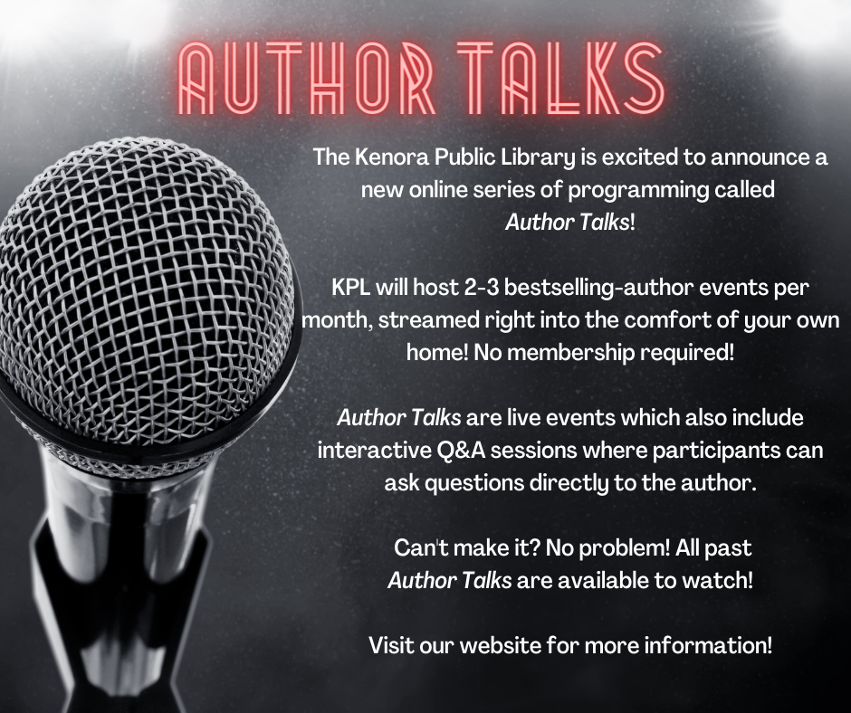 Poster advertising Author Talks